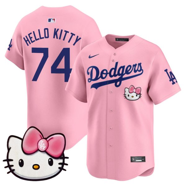Dodgers 2025 Hello Kitty Vapor Premier Limited Jersey - Pink Hello Kitty
