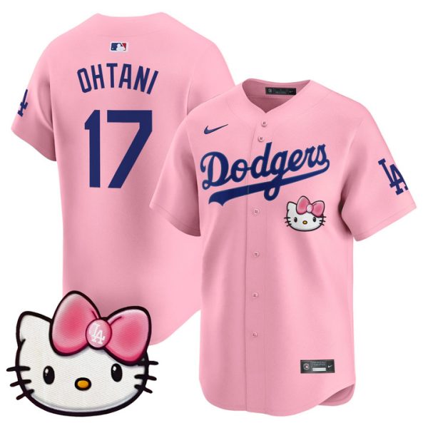 Dodgers 2025 Hello Kitty Vapor Premier Limited Jersey - Pink Shohei Ohtani