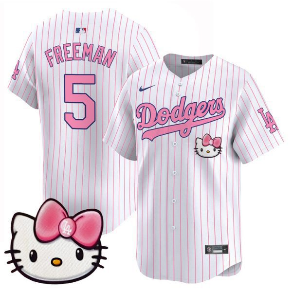 Dodgers 2025 Hello Kitty Vapor Premier Limited Jersey - Pinstripe Freddie Freeman
