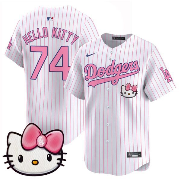 Dodgers 2025 Hello Kitty Vapor Premier Limited Jersey - Pinstripe Hello Kitty