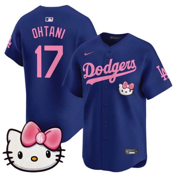 Dodgers 2025 Hello Kitty Vapor Premier Limited Jersey - Royal Shohei Ohtani