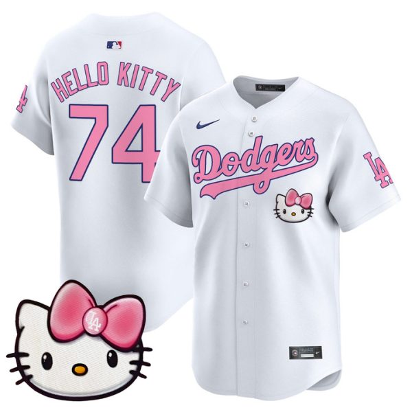 Dodgers 2025 Hello Kitty Vapor Premier Limited Jersey - White Hello Kitty