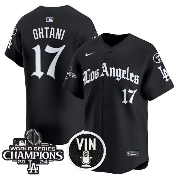 Dodgers 2025 LA Gothic Style Vapor Premier Limited Jersey - Black Shohei Ohtani