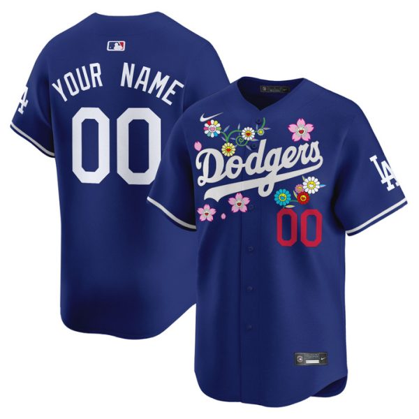 Dodgers x Takashi Murakami 2025 Vapor Premier Limited Custom Jersey - Royal