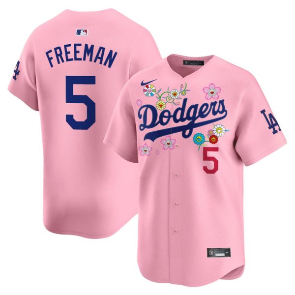 Dodgers x Takashi Murakami 2025 Vapor Premier Limited Jersey - Cherry Blossom Freddie Freeman