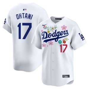 Dodgers x Takashi Murakami 2025 Vapor Premier Limited Jersey - White Shohei Ohtani (Kanji)