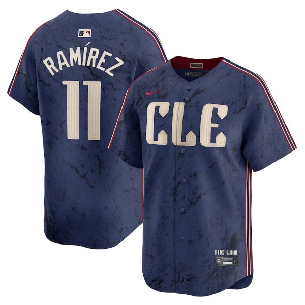 Jose Ramirez Cleveland Guardians City Connect Limited Player Jersey - Navy