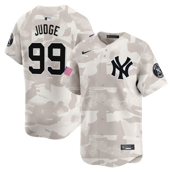 New York Yankees 2025 Armed Forces Day Vapor Premier Limited Jersey - Camo Aaron Judge