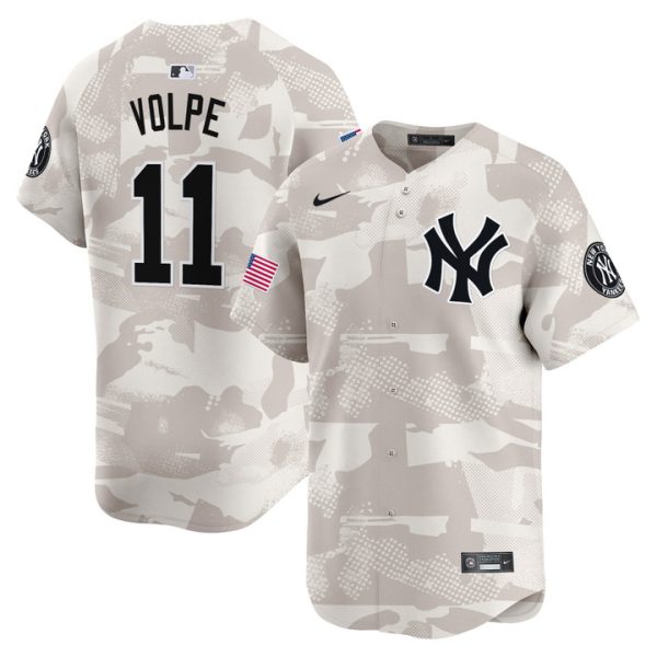 New York Yankees 2025 Armed Forces Day Vapor Premier Limited Jersey - Camo Anthony Volpe