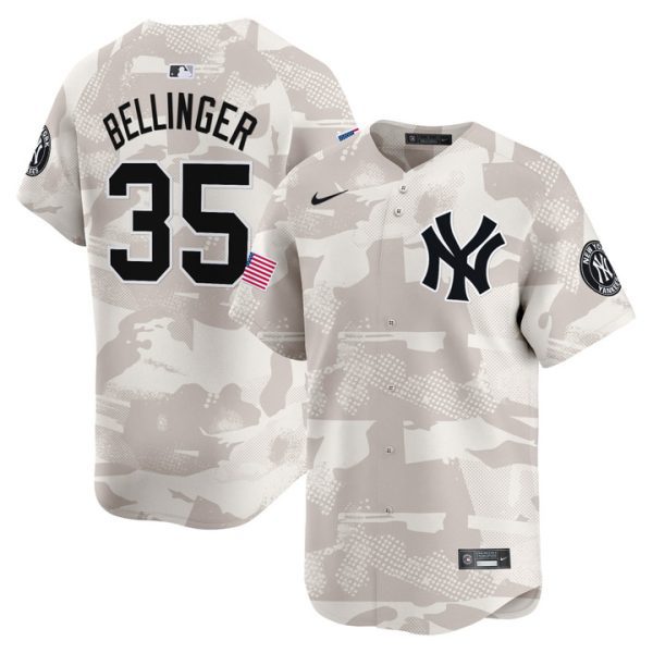 New York Yankees 2025 Armed Forces Day Vapor Premier Limited Jersey - Camo Cody Bellinger