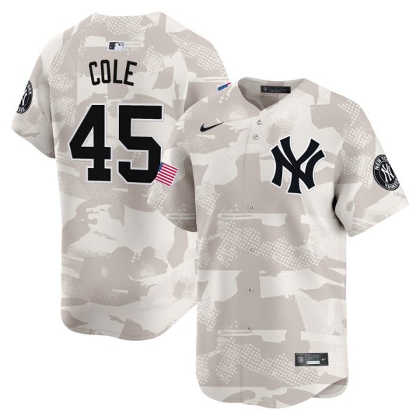 New York Yankees 2025 Armed Forces Day Vapor Premier Limited Jersey - Camo Gerrit Cole