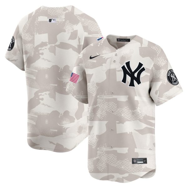 New York Yankees 2025 Armed Forces Day Vapor Premier Limited Jersey - Camo Team