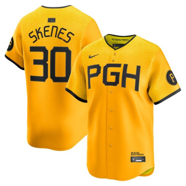 Paul Skenes Pittsburgh Pirates City Connect Limited Player Jersey - Gold