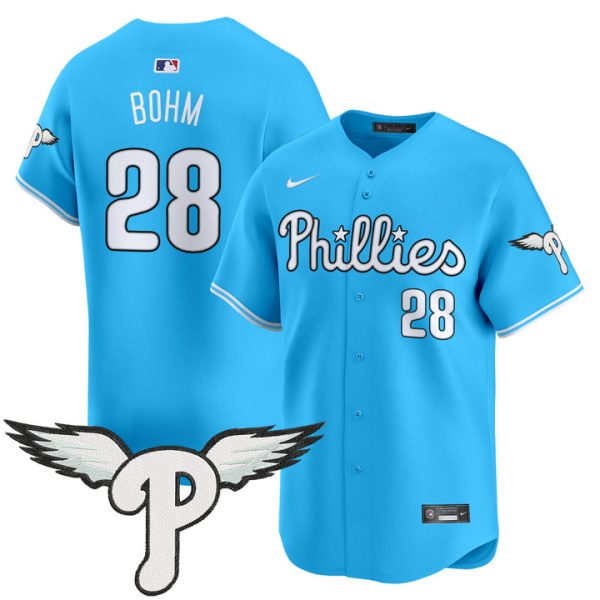 Philadelphia Phillies 2025 Vapor Premier Limited Jersey - Light Blue Alec Bohm