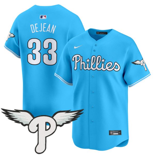 Philadelphia Phillies 2025 Vapor Premier Limited Jersey - Light Blue Cooper DeJean