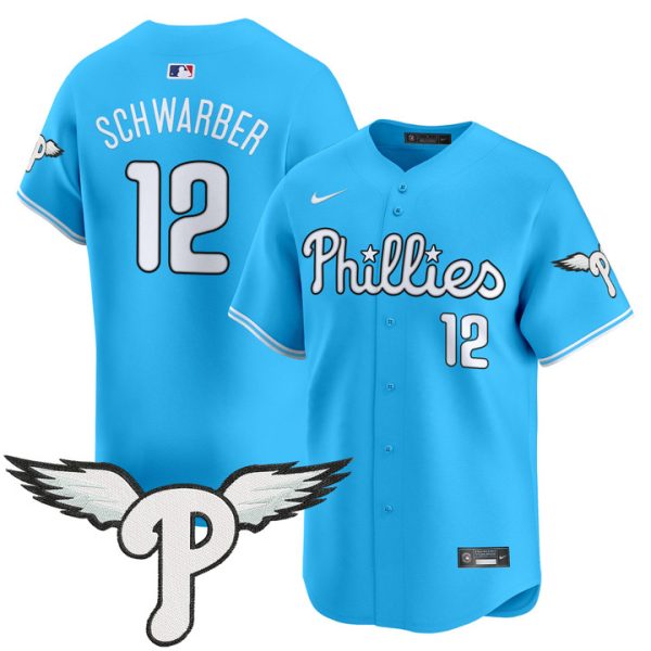 Philadelphia Phillies 2025 Vapor Premier Limited Jersey - Light Blue Kyle Schwarber
