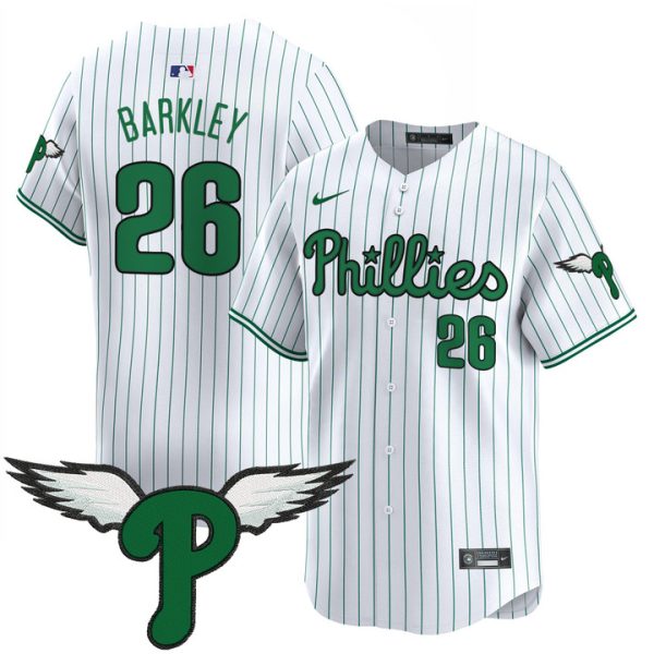 Philadelphia Phillies 2025 Vapor Premier Limited Jersey - Pinstripe Saquon Barkley