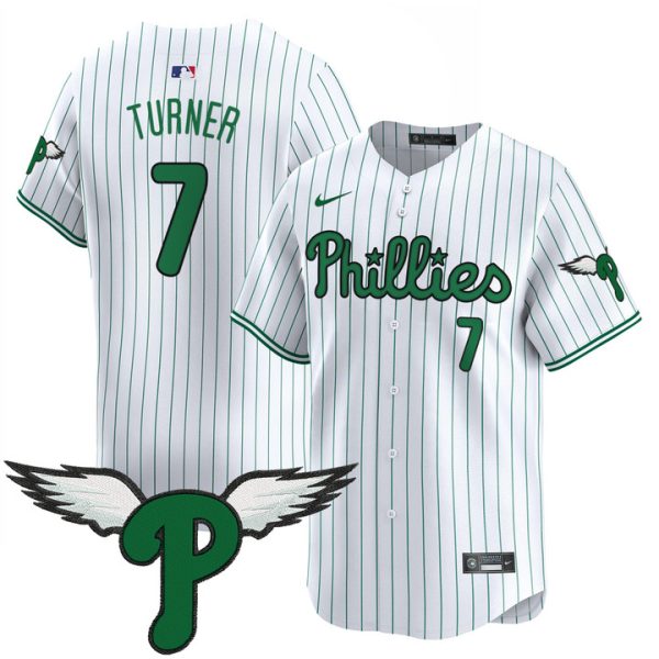 Philadelphia Phillies 2025 Vapor Premier Limited Jersey - Pinstripe Trea Turner