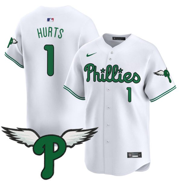 Philadelphia Phillies 2025 Vapor Premier Limited Jersey - White Jalen Hurts
