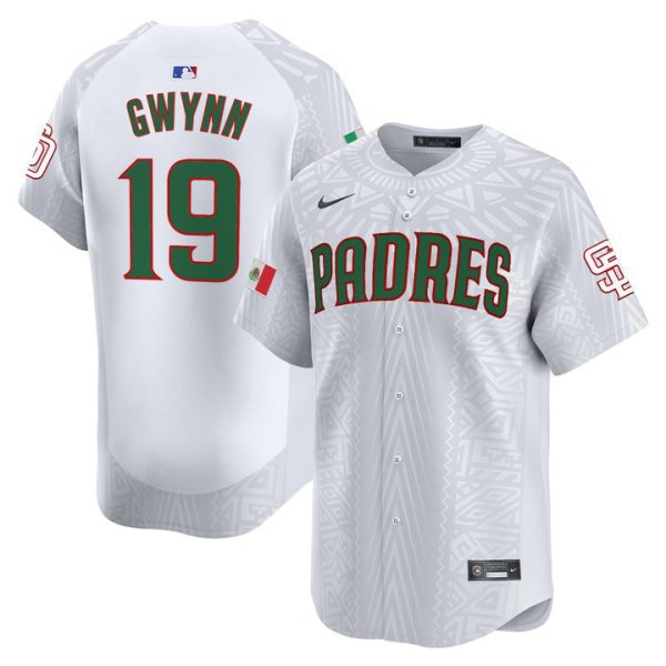 San Diego Padres 2025 Mexican Heritage Vapor Premier Limited Jersey - White Tony Gwynn