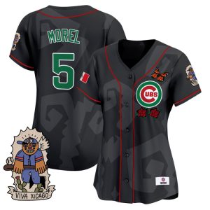 Women's 2025 Chicago Cubs Mexican Heritage Vapor Premier Limited Jersey - Black Christopher Morel