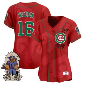 Women's 2025 Chicago Cubs Mexican Heritage Vapor Premier Limited Jersey - Red Patrick Wisdom