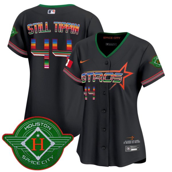 Women's Astros 2025 City Connect Mexico Vapor Premier Limited Jersey - Black Still Tippin