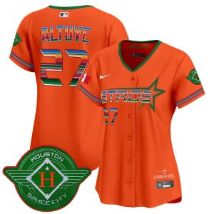 Women's Astros 2025 City Connect Mexico Vapor Premier Limited Jersey - Orange Jose Altuve