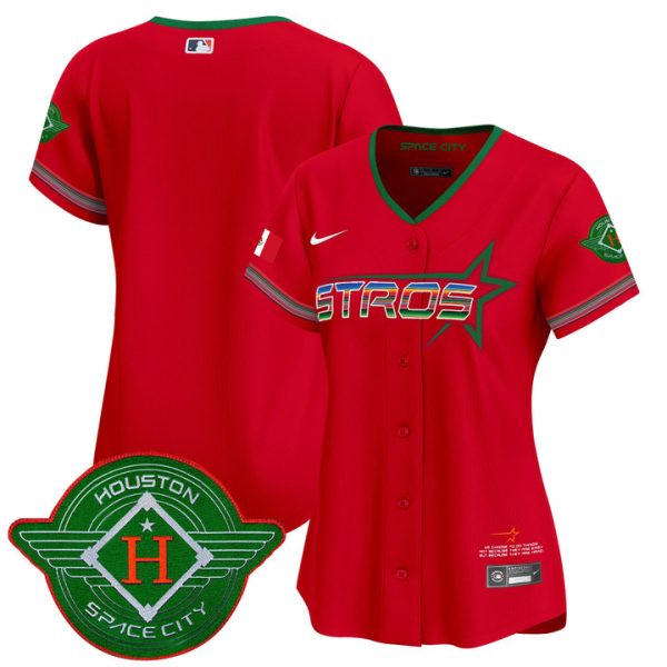 Women's Astros 2025 City Connect Mexico Vapor Premier Limited Jersey - Red Team