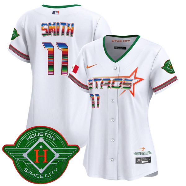 Women's Astros 2025 City Connect Mexico Vapor Premier Limited Jersey - White Cam Smith