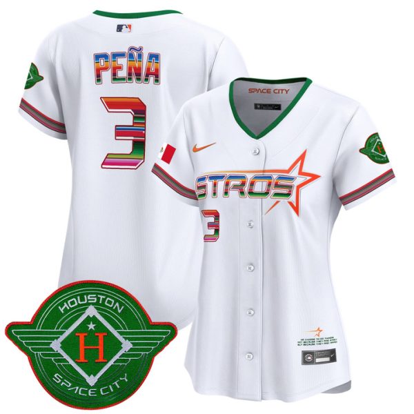 Women's Astros 2025 City Connect Mexico Vapor Premier Limited Jersey - White Jeremy Pena