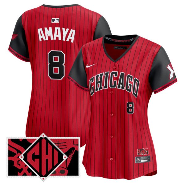 Women's Chicago White Sox 2025 City Connect Vapor Premier Limited Jersey - Red Jacob Amaya