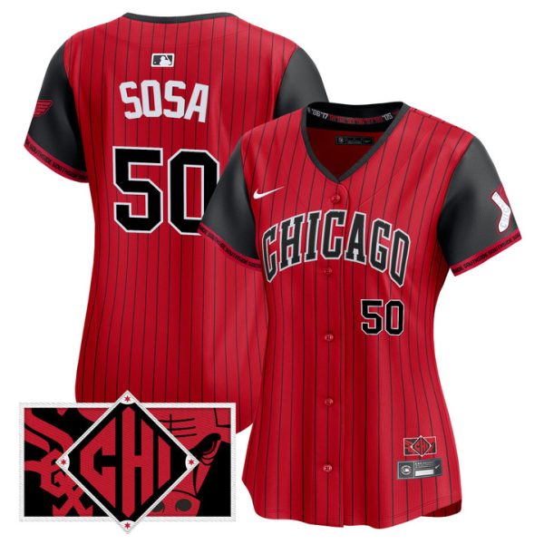 Women's Chicago White Sox 2025 City Connect Vapor Premier Limited Jersey - Red Lenyn Sosa