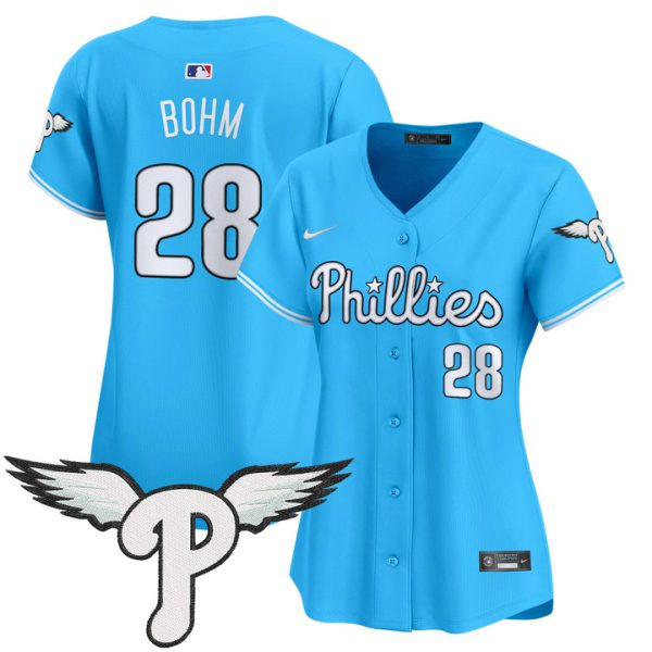 Women's Philadelphia Phillies 2025 Vapor Premier Limited Jersey - Blue Alec Bohm