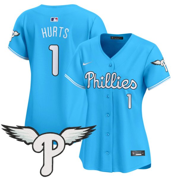 Women's Philadelphia Phillies 2025 Vapor Premier Limited Jersey - Blue Jalen Hurts