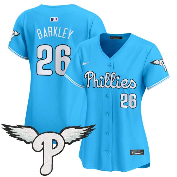 Women's Philadelphia Phillies 2025 Vapor Premier Limited Jersey - Blue Saquon Barkley