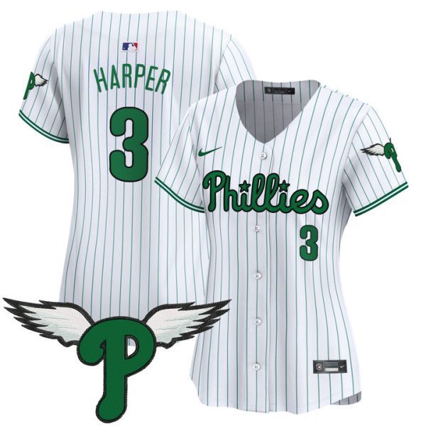 Women's Philadelphia Phillies 2025 Vapor Premier Limited Jersey - Pinstripe Bryce Harper