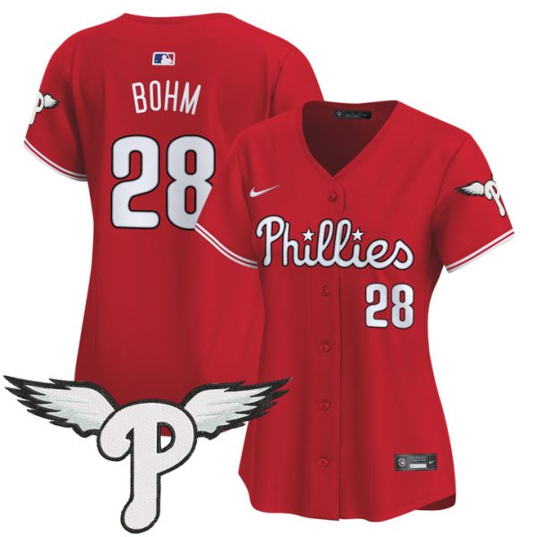 Women's Philadelphia Phillies 2025 Vapor Premier Limited Jersey - Red Alec Bohm