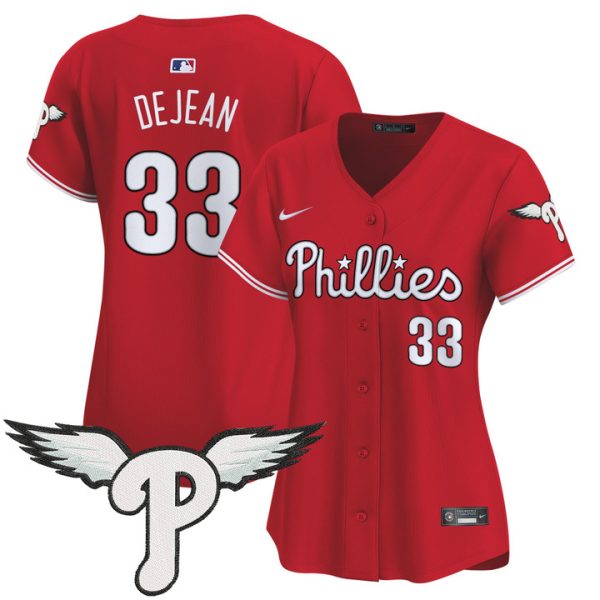 Women's Philadelphia Phillies 2025 Vapor Premier Limited Jersey - Red Cooper DeJean