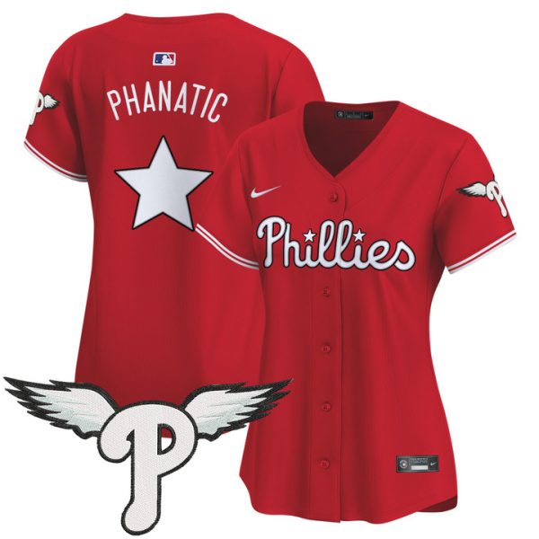 Women's Philadelphia Phillies 2025 Vapor Premier Limited Jersey - Red Phanatic