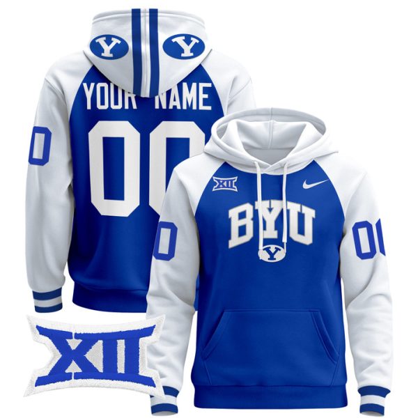 BYU Cougars 2024 Custom Pullover Stitched Hoodie - Royal Alternate
