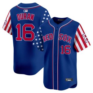 Boston Red Sox 2025 Independence Day Vapor Premier Limited Jersey Stitched Royal Jarren Duran
