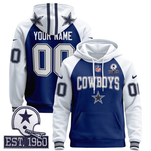 Dallas Cowboys 2024 Custom Pullover Stitched Hoodie - Royal Alternate