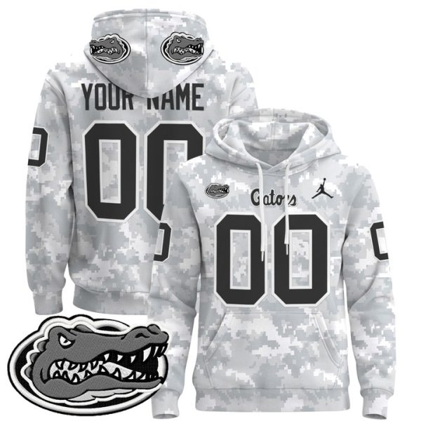 Florida Gators 2024 Salute to Service Custom Pullover Stitched Hoodie - Custom