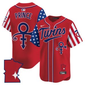 Minnesota Twins 2025 Independence Day Vapor Premier Limited Jersey Stitched Red Prince