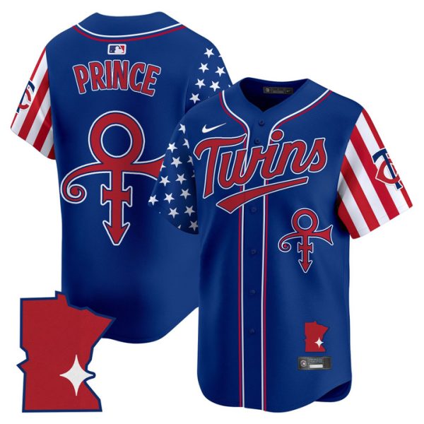 Minnesota Twins 2025 Independence Day Vapor Premier Limited Jersey Stitched Royal Prince