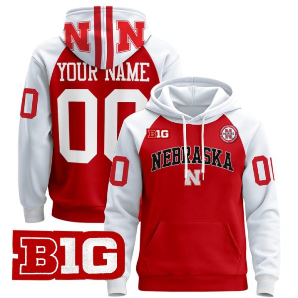 Nebraska Cornhuskers 2024 Custom Pullover Stitched Hoodie - Scarlet Alternate