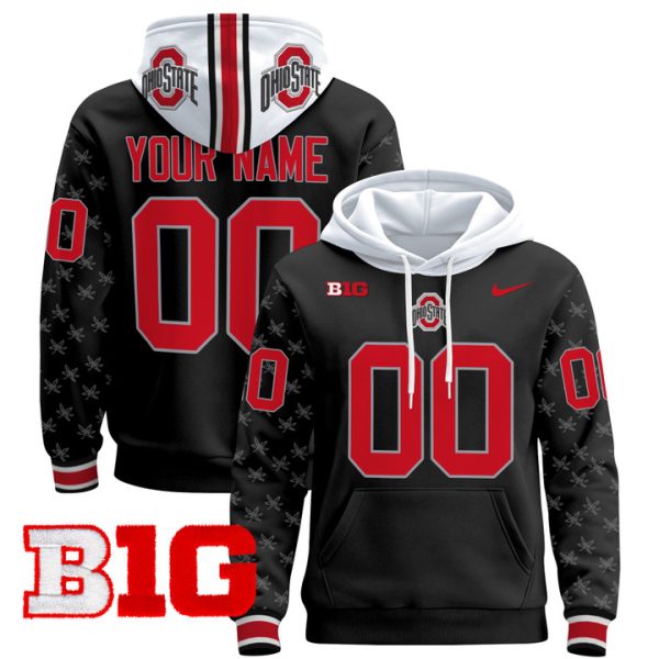 Ohio State Buckeyes 2024 Custom Pullover Stitched Hoodie - Black Limited