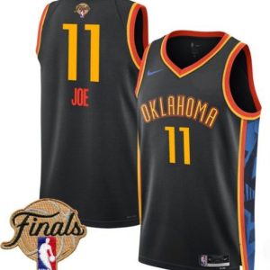 Oklahoma City Thunder #11 Isaiah Joe Black 2024/25 City Edition Stitched Basketball Jersey