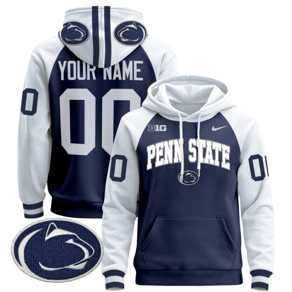 Penn State Nittany Lions 2024 Custom Pullover Stitched Hoodie - Navy Alternate